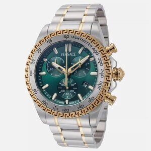 Versace Gold Plate Two Tone Watch